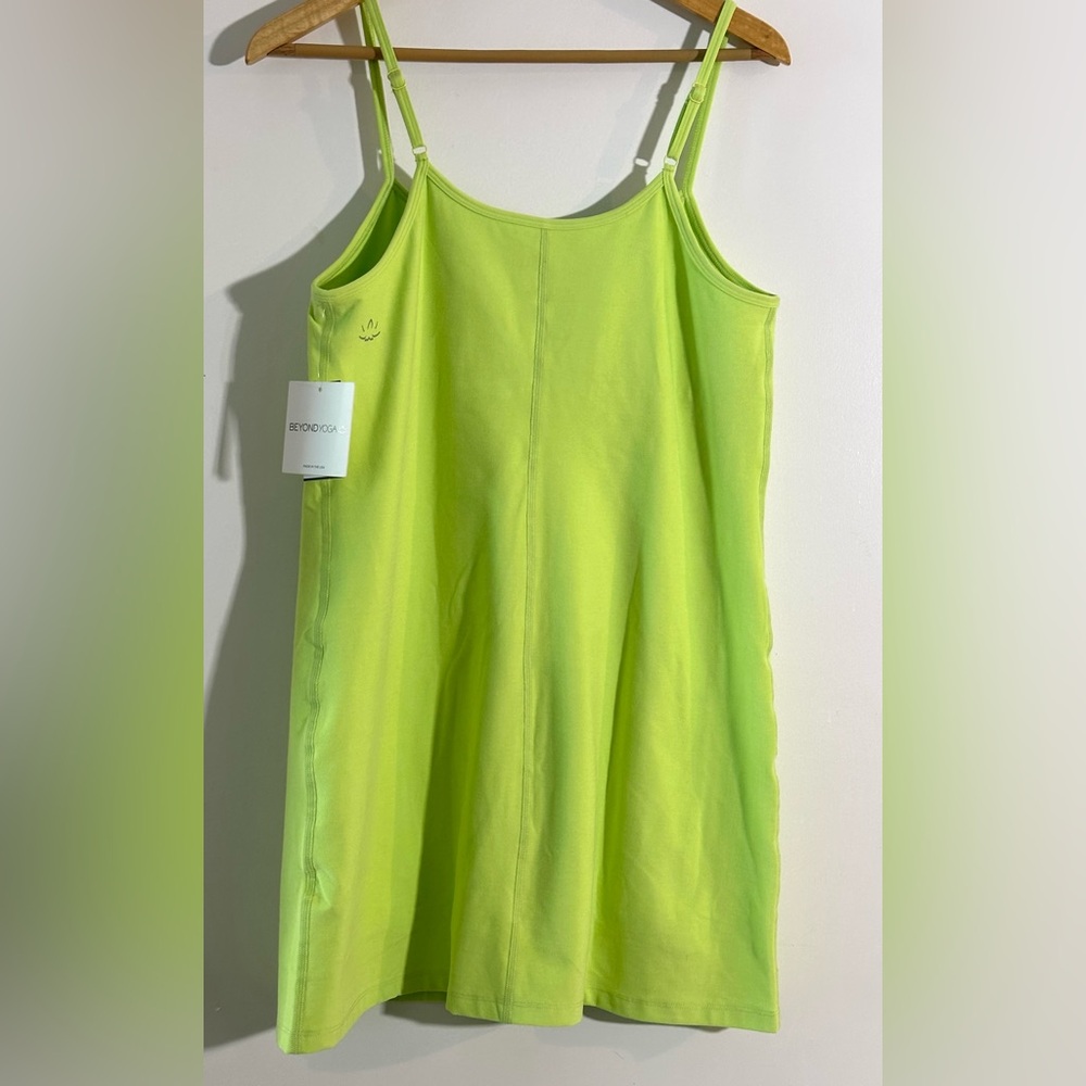 Beyond Yoga Green Sleeveless Mini Dress - Picture 2 of 9